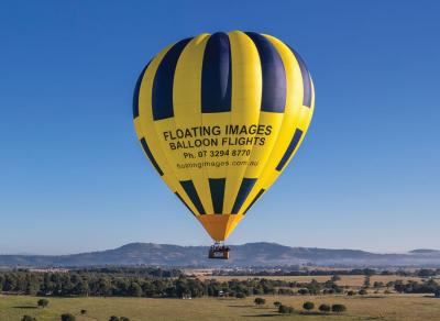 Flying over Ipswich countryside