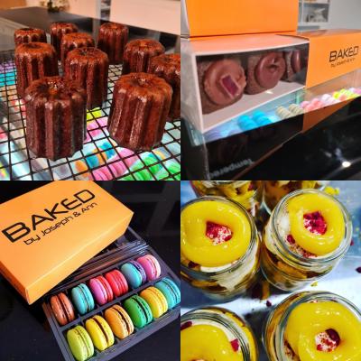 Canele, brownies, macarons, MacJars